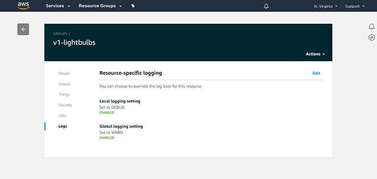 AWS IoT Device Management - Logging AWS IoT Device Management - Logging