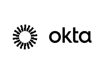 The Okta logo featuring a circular geometric icon and the word 'okta' in bold lowercase letters.