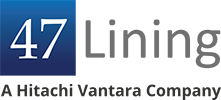 47Lining company logo in blue and grey colors