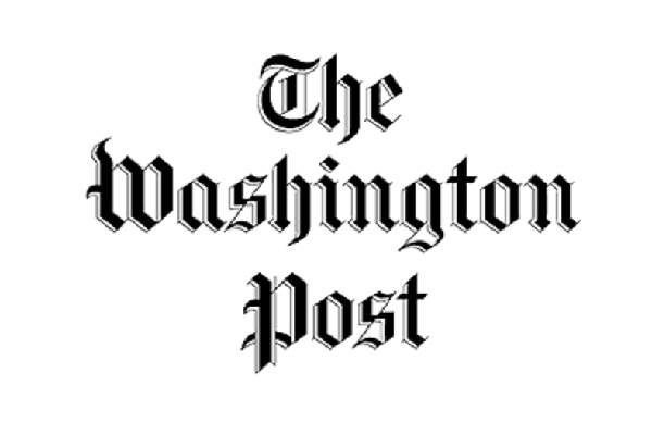 The Washington Post logo in a blackletter typeface on a white background.
