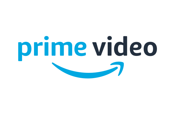 The Amazon Prime Video logo featuring the words 'prime video' with a blue curved underline resembling a smile, on a white background.