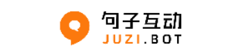 Logo for Juzi, featuring an orange location pin design and the word JUZI in orange text.