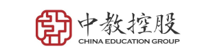 Logo of China Education Group, featuring Chinese calligraphy and a red emblem.