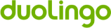 The Duolingo logo in green text on a transparent background.
