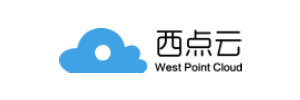 Logo of XiDian Cloud featuring a blue cloud icon and black text.
