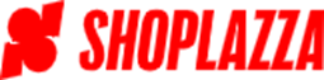 The red Shoplazza logo featuring bold text and a stylized graphic element.