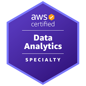 AWS Certified Data Analytics - Specialty 徽章 AWS Certified Data Analytics - Specialty 徽章