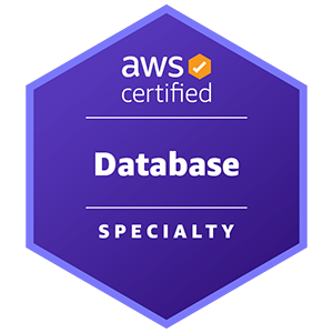 AWS Certified Database - Specialty 徽章 AWS Certified Database - Specialty 徽章