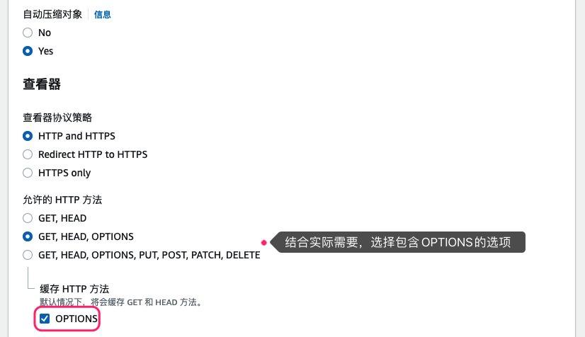 CloudFront 跨域问题（CORS）的几种解决方式| 亚马逊AWS官方博客